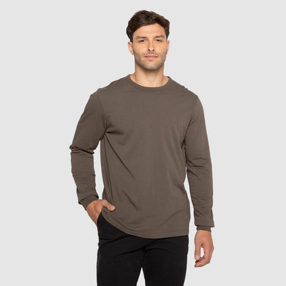 BUZO HENLEY MANGA LARGA MOKKA